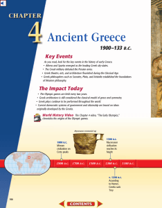 Chapter 4: Ancient Greece, 1900-133 B.C.
