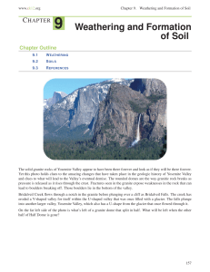 CHAPTER 9 Weathering and Formation of Soil