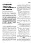 Evolutionary theories on gender and sexual reproduction