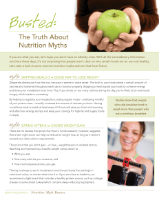 the truth about nutrition myths