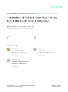 Comparison of Flat and Steep Rigid Contact Lens Fitting