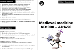 Medieval medicine AD1000 – AD1450
