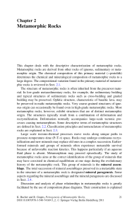 Metamorphic Rocks