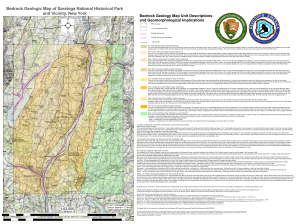 Bedrock Geologic Map of Saratoga National Historical Park and