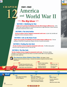 Chapter 12: America and World War II, 1941-1945 - Bend