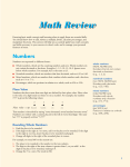 Math Review