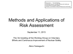 Methods and Applications of Risk Assessment (PDF:370KB)