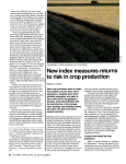 New index measures returns to risk in crop production