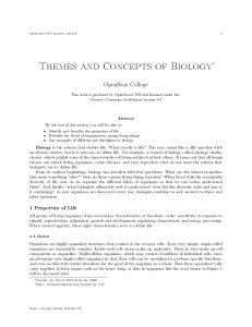 Themes and Concepts of Biology