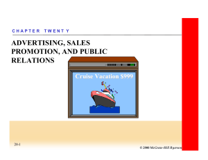 advertising, sales promotion, and public relations - McGraw