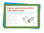 Explore and discover Africa with Safari Cards