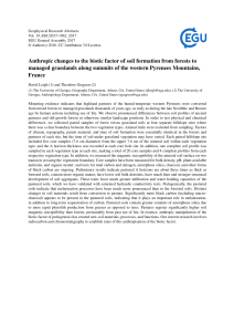 Anthropic changes to the biotic factor of soil formation from forests to