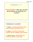 Problem 1.1