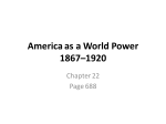 America as a World Power 1867–1920