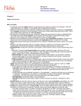 Chapter 3 Topic: Biomolecules Main concepts: •In chemistry, the