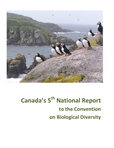 CBD Fifth National Report - Canada (English version)