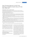 Early Warning Indicators for HIV Drug Resistance