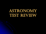 Astronomy Test Review