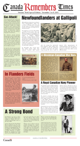 Newfoundlanders at Gallipoli A Strong Bond