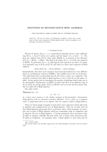 Splittings of Bicommutative Hopf algebras - Mathematics
