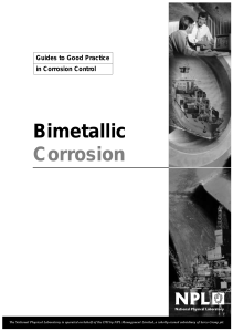 Bimetallic Corrosion - National Physical Laboratory