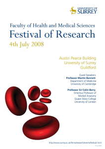 FHMS Festival of Research 2008 Booklet