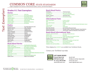 COMMON CORE STATE STANDARDS