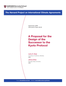 A Proposal for the Design of the Successor to the Kyoto Protocol