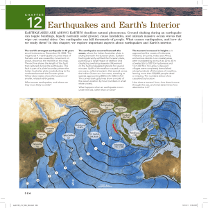 Earthquakes and Earth`s Interior