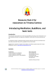 Resource Pack 2 for newcomers to Triratna Centres