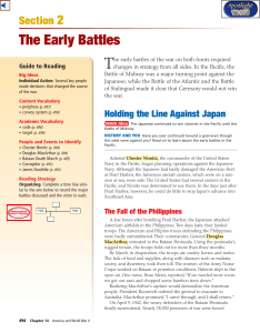 The Early Battles