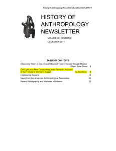 History of Anthropology Newsletter 38.2 (December