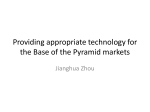 Providing appropriate technology for the Base of the Pyramid markets