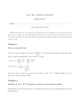 Aero 320: Numerical Methods Homework 2