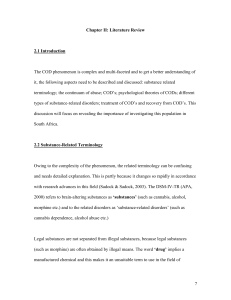 7 Chapter II: Literature Review 2.1 Introduction The COD