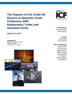 The Impacts of U.S. Crude Oil Exports on Domestic Crude