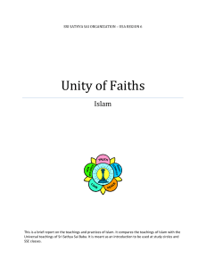 Unity of Faiths - Region 7 Sai Centers