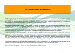 The Floating Islands of Lake Dupuis