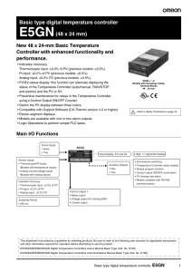 Basic type digital temperature controller E5GN(48 x 24