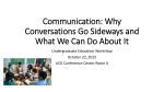 Communication - Undergraduate Education