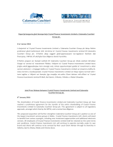 Joint Press Release CCG CFI