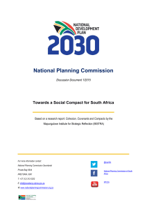 Social Compact Report 2015. - National Planning Commission