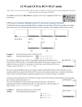 LCM and GCD in RUN-MAT mode. - our website! We are proud