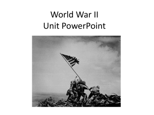 World War II Unit PowerPoint