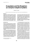 Ecosystems and the biosphere as complex adaptive systems