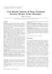 Cost–Benefit Analysis of Drug Treatment Services