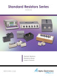 Standard Resistors Series - Databook