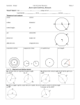 ARCS AND CENTRAL ANGLES