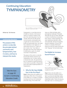 Tympanometry - International Hearing Society