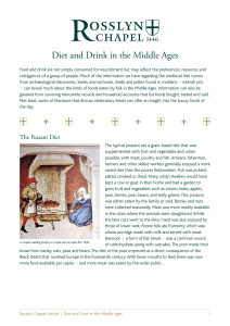 Diet and Drink in the Middle Ages